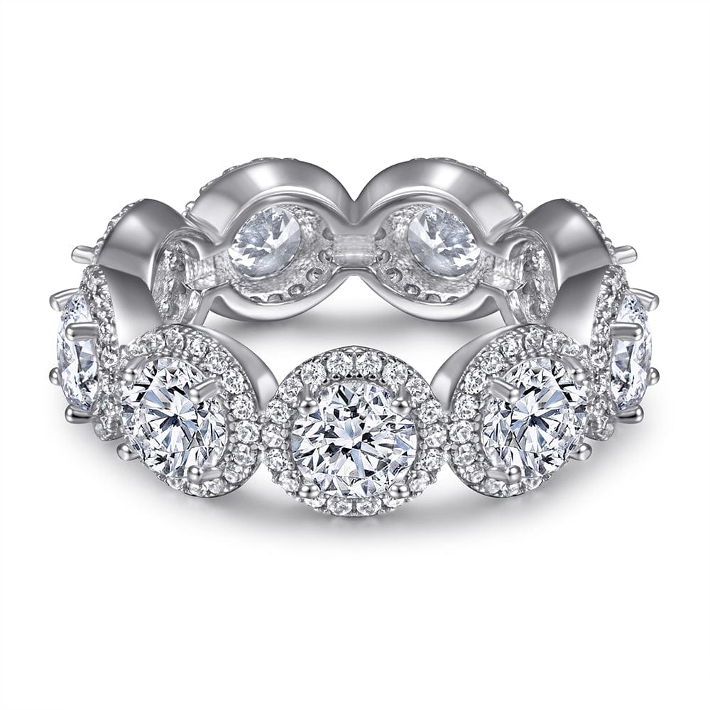 diamond halo eternity ring