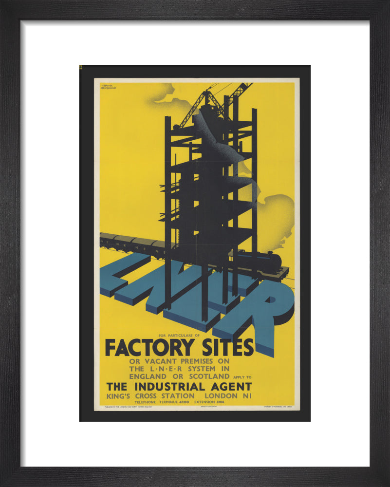 Poster London And North Eastern Railway Factory Sites By Frank Newbou Science And Society 