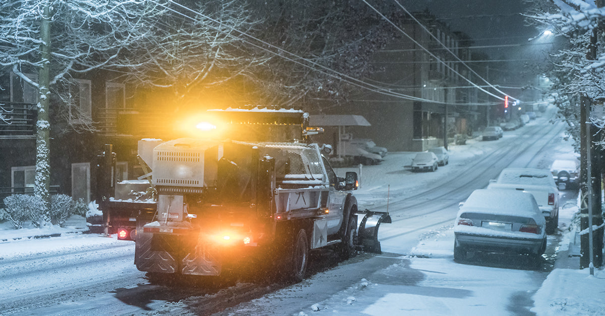 snow plow beacon lights