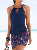 Halter Printing Bodycon Dress