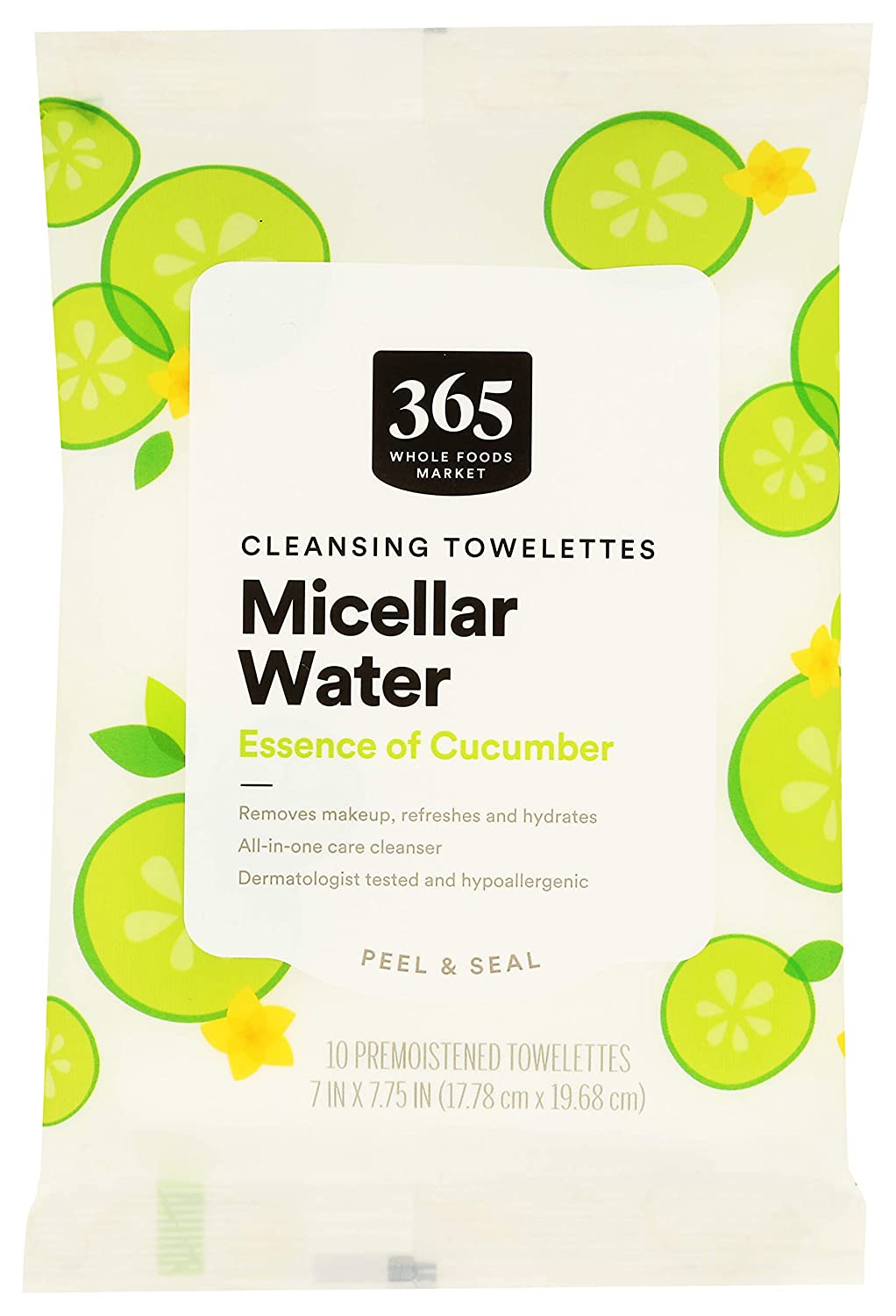 365 micellar water cleansing towelettes