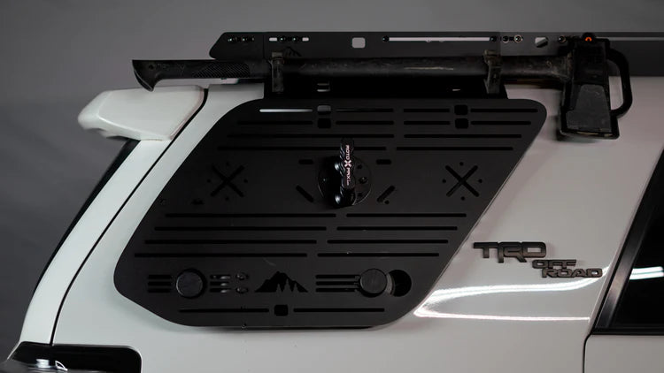 5th Gen 4Runner Window Panel - Driver - Black Powder Coat