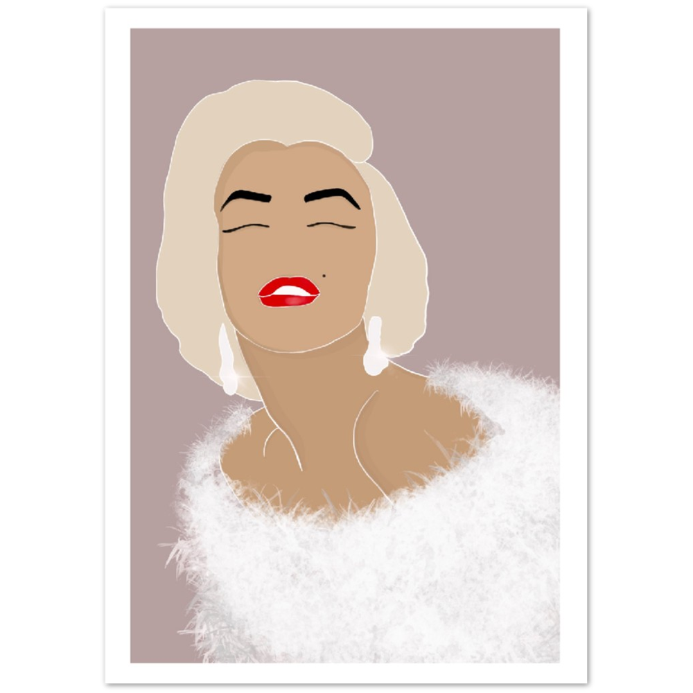 skrubbe flydende besøg Marilyn Monroe plakat – bybjoerkdk