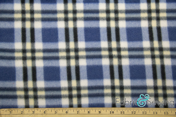 Checkers Anti-Pill Polar Fleece Fabric Polyester 13 Oz 58-60