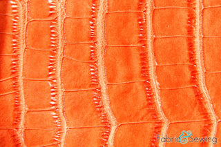 Buy orange Large Scale Crocodile Skin Faux Fake Leather Vinyl BCROC