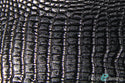 Two Toned Shiny Vinyl Crocodile Skin Faux Fake Leather Vinyl