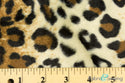 Brown Leopard Animal Print Velboa Plush Faux Fake Fur