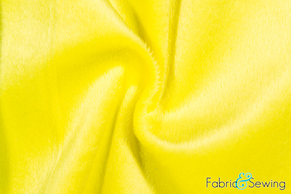 Yellow Velboa Plush Faux Fake Fur