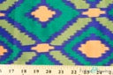 Green Multicolored Large Diamond Geometric Print CDC Crepe De Chine Woven Fabric Polyester 4 Oz 58-60
