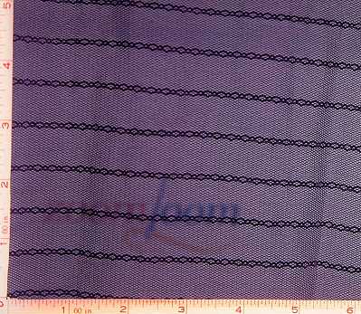 Mesh with Stripe Lace Fabric 4 Way Stretch Nylon 58-60