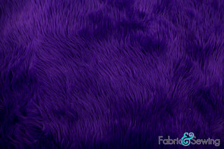 Purple Fake Faux Fur Plush • High Pile