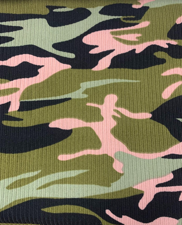 Brushed DTY 4x2 Rib Camouflage Print