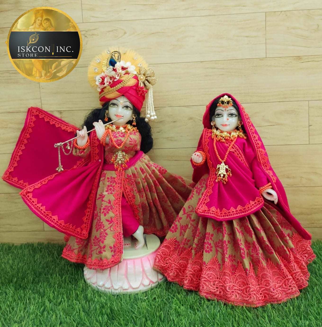 Rani Colour Winter Special Dress for Radha Krishna – Iskconinc store