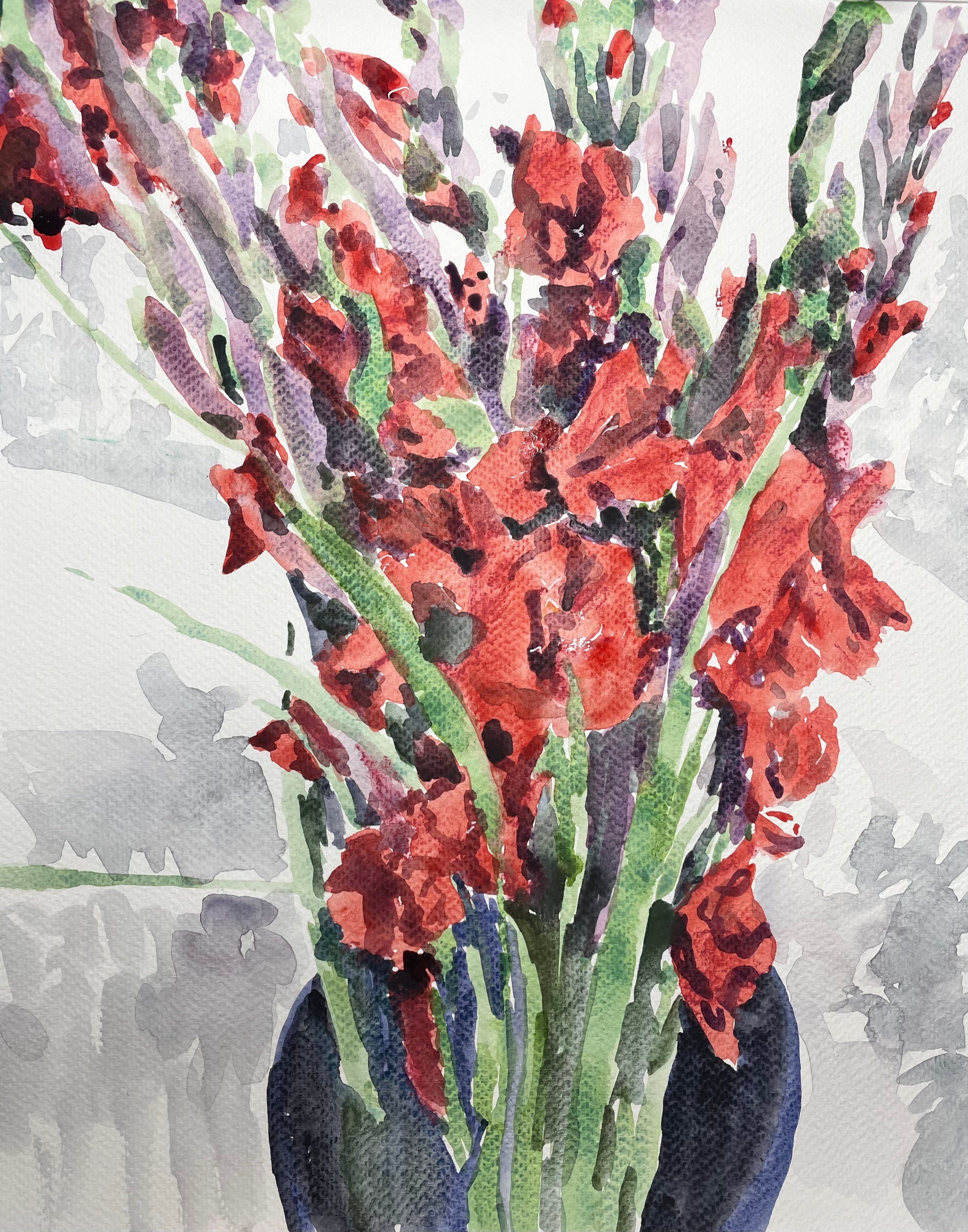 snapdragon flower painting