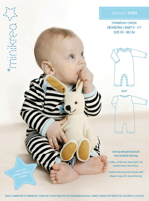 Envision Begrænsninger sikkerhed MINIKREA BABY Bodysuit - papirmønster