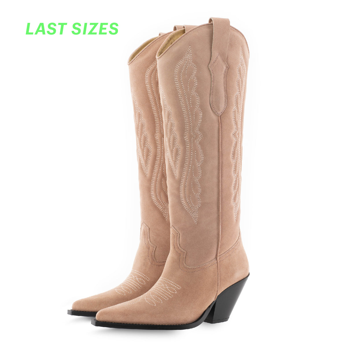 ladies suede cowboy boots