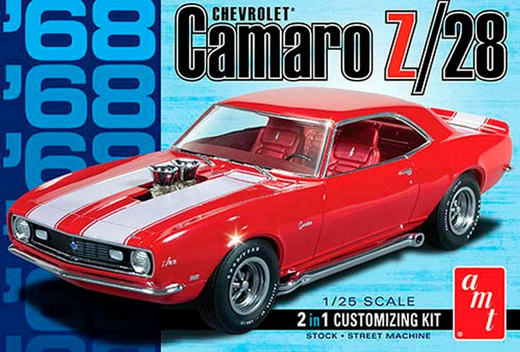 Modelo a escala 1/25 para armar: Auto Camaro 1968 Z/28 Big Bang Planet Toys & Hobbies