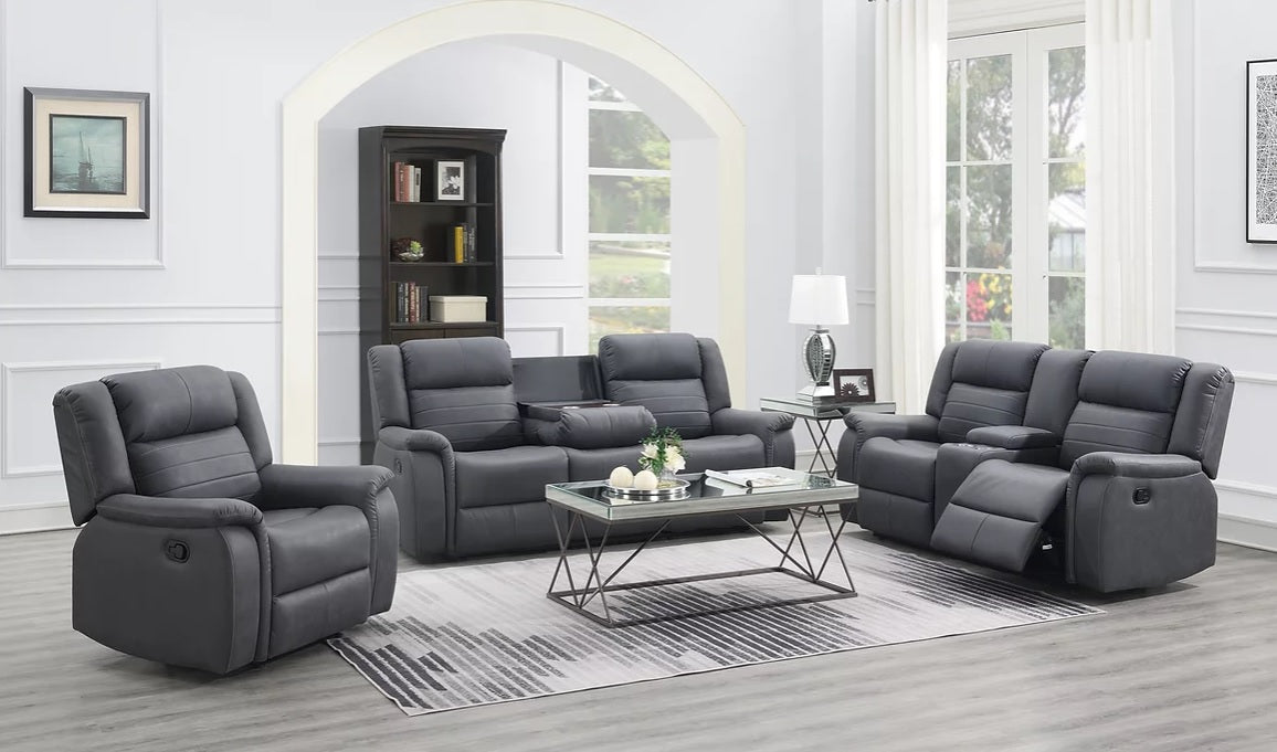 microfiber reclining living room sets