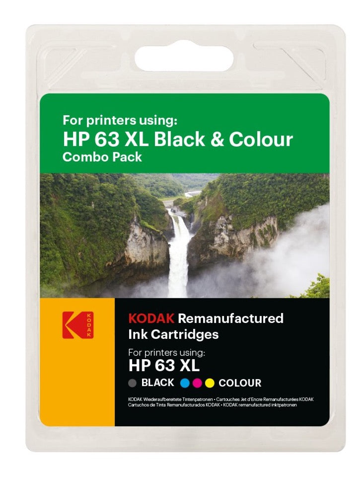 sigaret Geschiktheid Strippen KODAK Replacement for HP - Combo Pack - HP 63XL Black and Color Ink Ca –  DIYMediaMoments