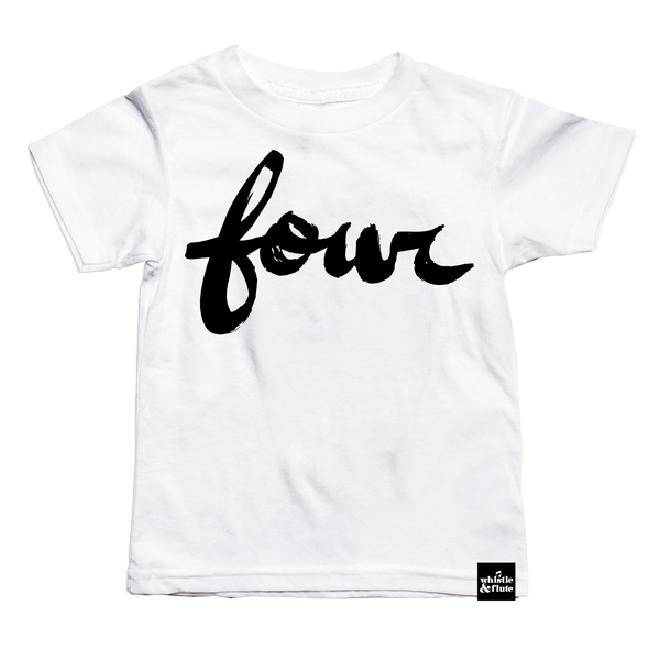 Brush Script Number T-shirt