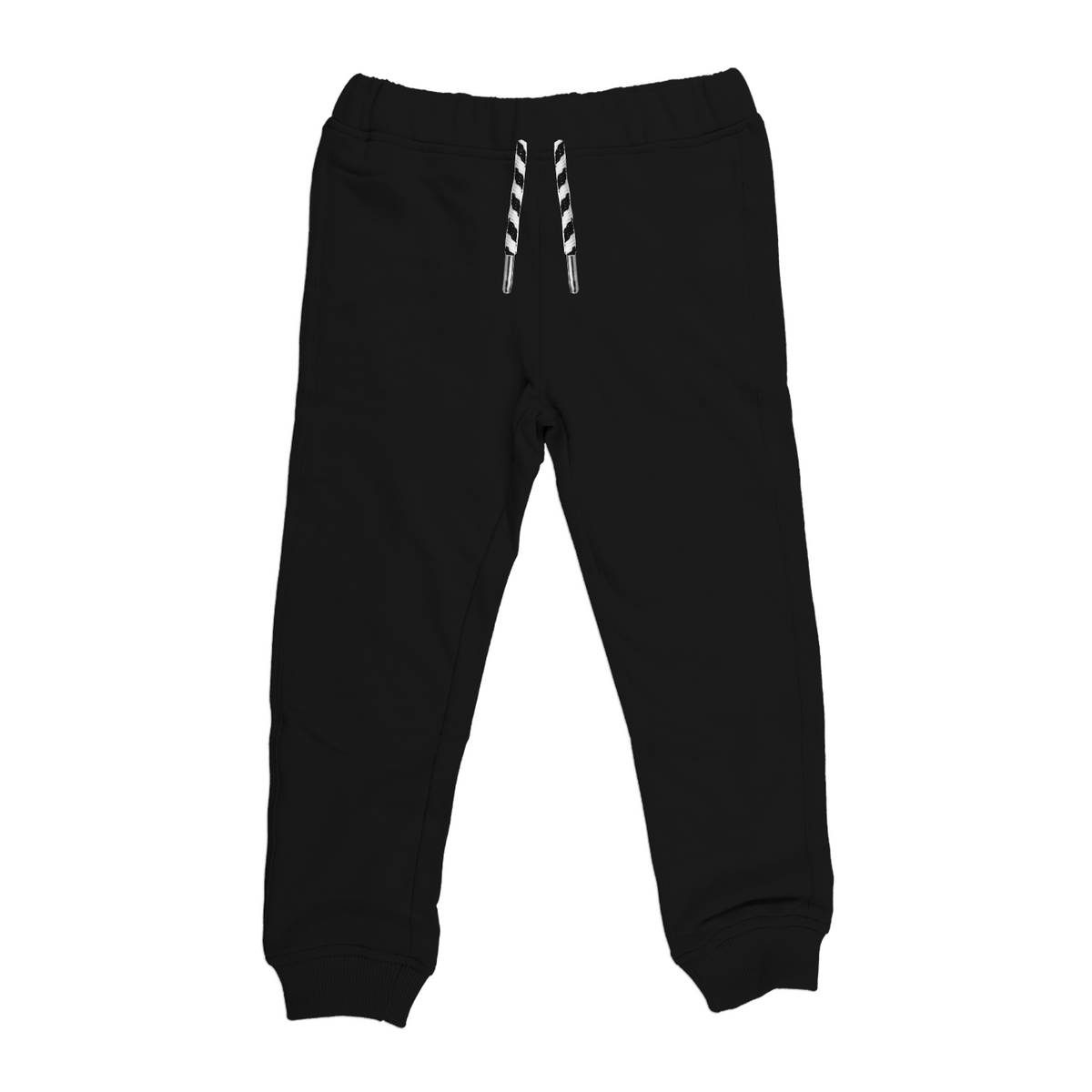 black joggers white drawstring