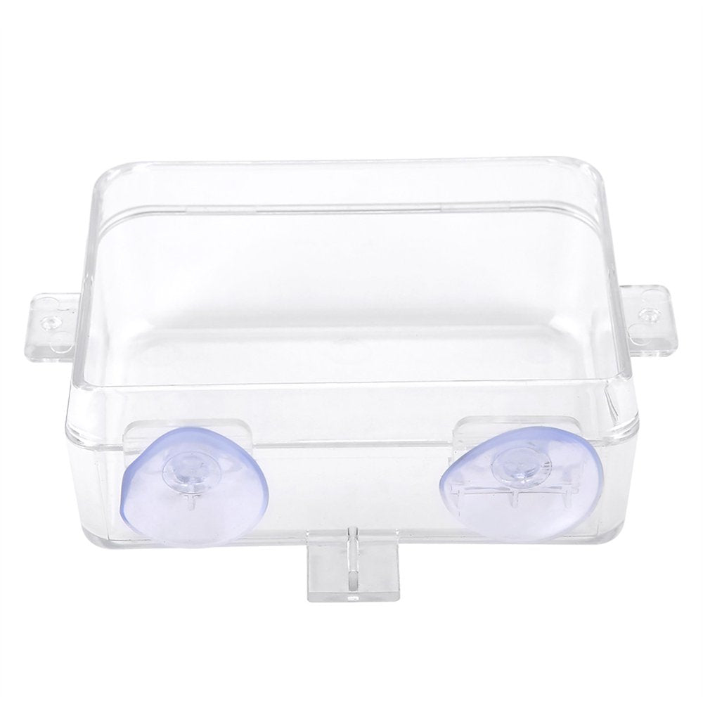 Senjay Reptile Basin, 1 Pcs Worm Feeding Basin Tortoise Reptile Food Water Bowl, Amphibians Reptiles Anti-Escape Feeder for Newt Turtles