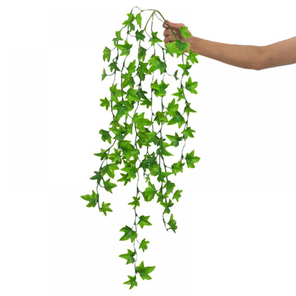 Summark Reptile Plants Amphibian Hanging Plants for Lizards Geckos Bearded Dragons Snake Hermit Crab Tank Pets Habitat Decorations