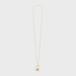 Celine Composition Necklace In Brass Bi-Galva With Gold And Rhodium Finish