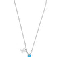 LV Silver Satellite Galaxy Chain Blue Monogram Necklace