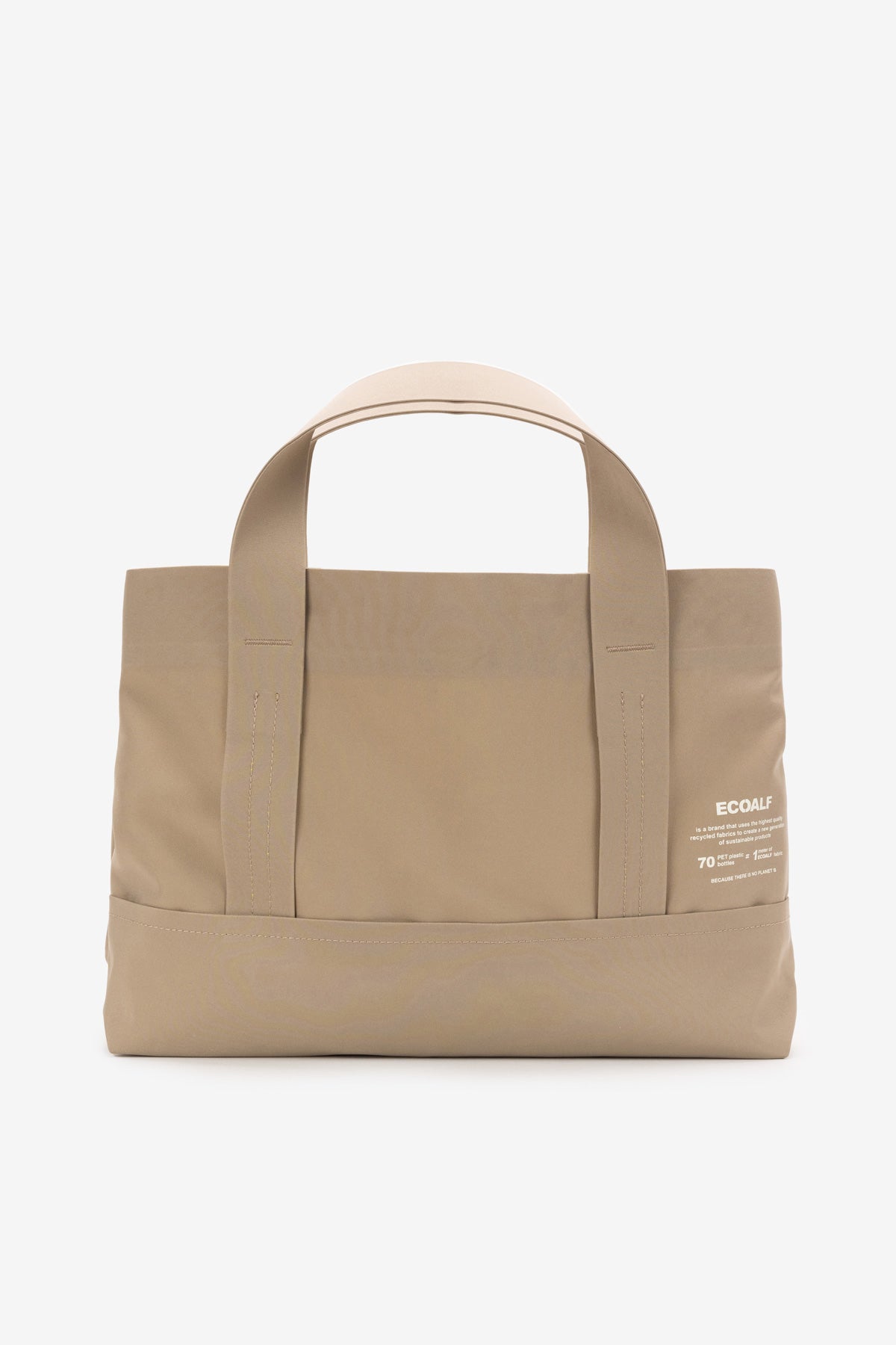 BROWN BONDED TOTE BAG