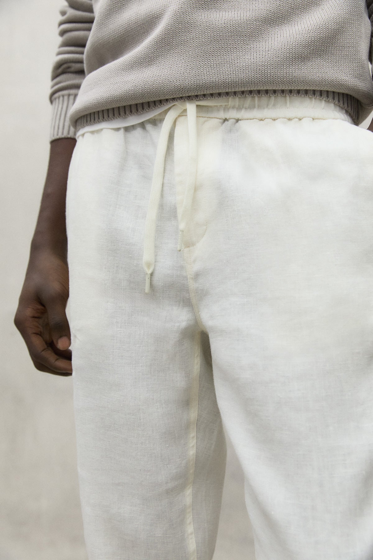 PANTALONES DE LINO ETHICA BLANCOS