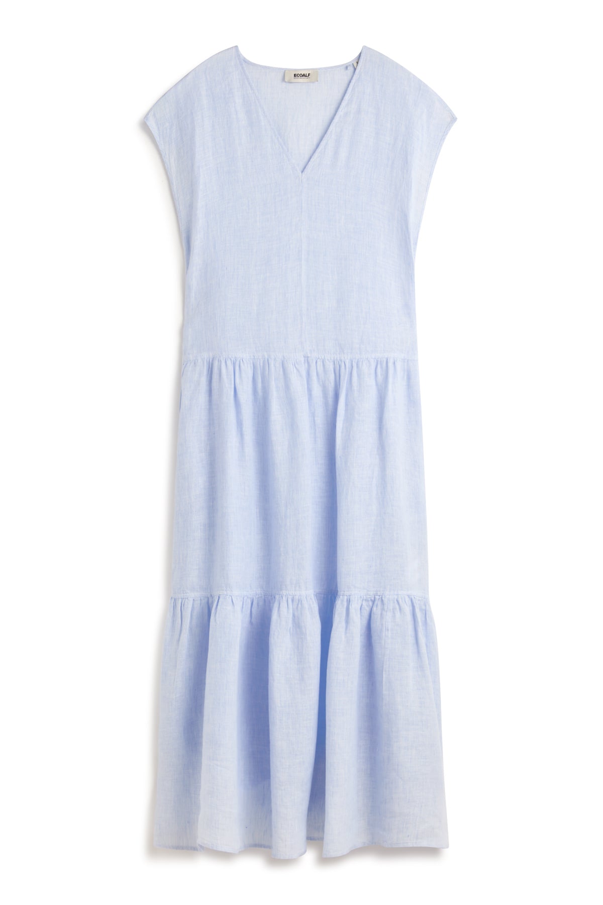 BLUE ARCILLA LINEN DRESS