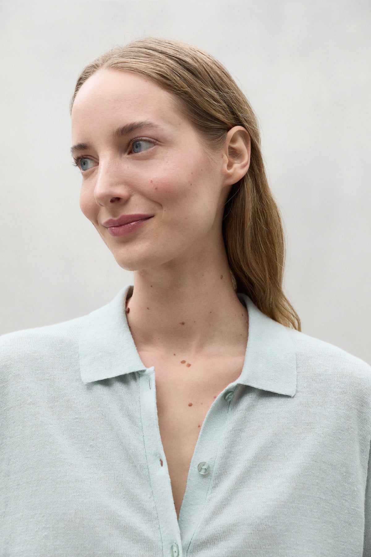 BLUE JUNIPER LINEN KNITTED SWEATER