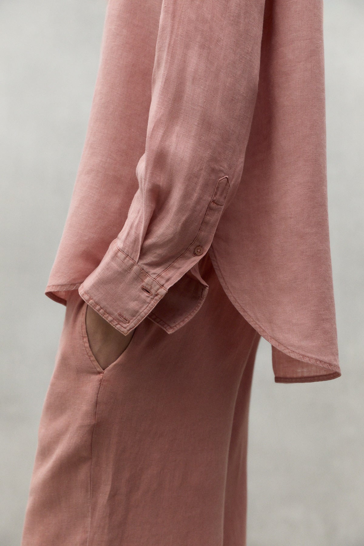 PINK DARIA LINEN SHIRT