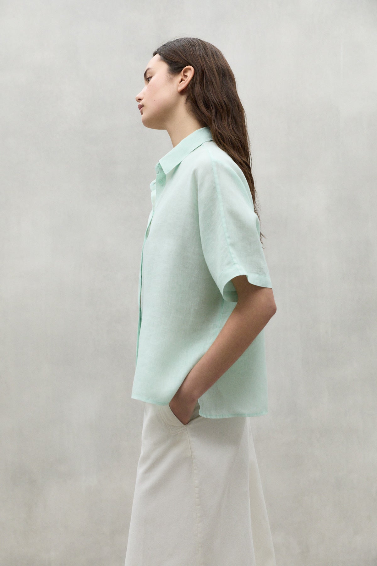 MINT MELANIA LINEN SHIRT