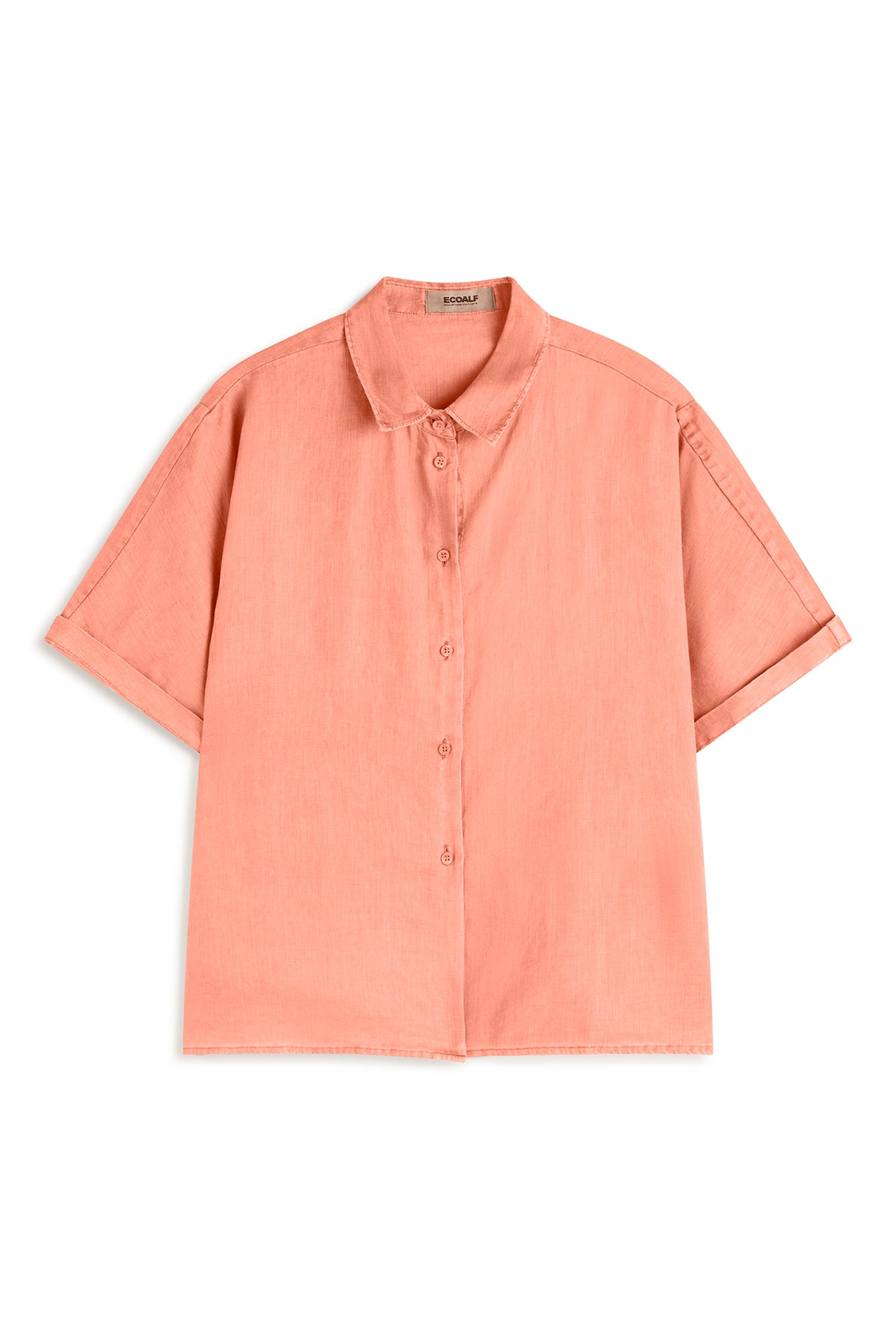 CAMISA DE LINO MELANIA NARANJA