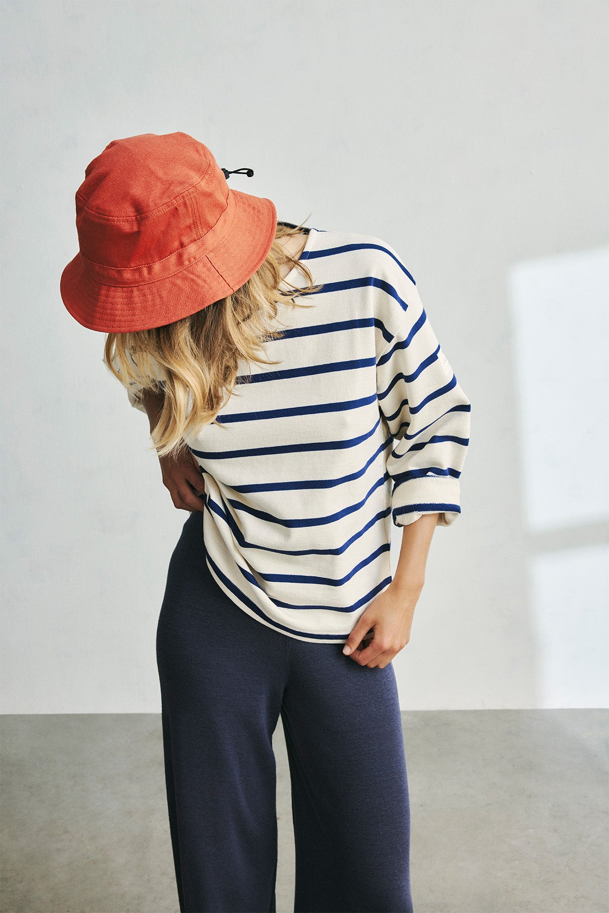 BLUE WILMA STRIPED SWEATSHIRT