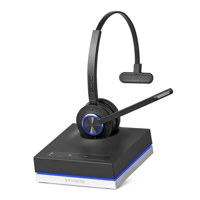Leitner LH570 premium plus single-ear Wireless Office Headset with FocusLight activity indicator