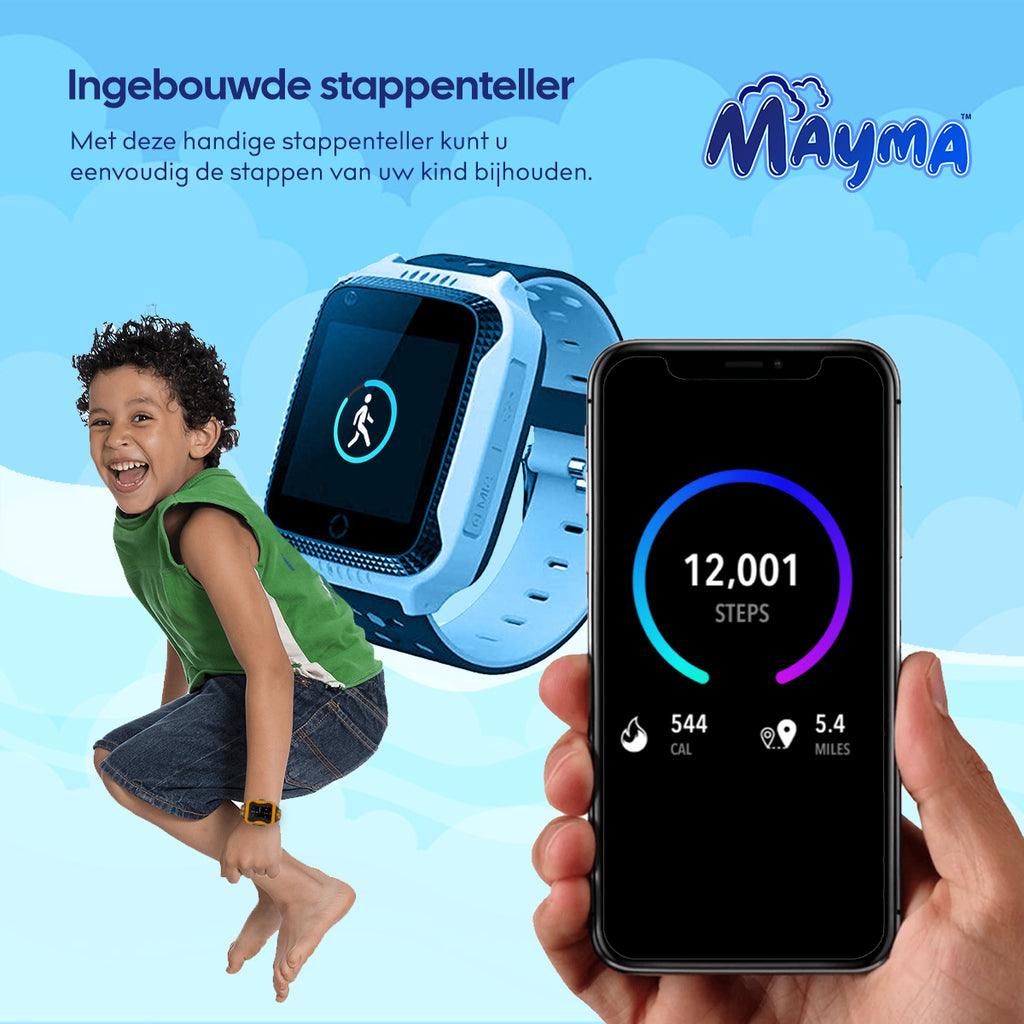 Smartwatch - Blauw - - kinderen - Smartwatches - Gps tracke –