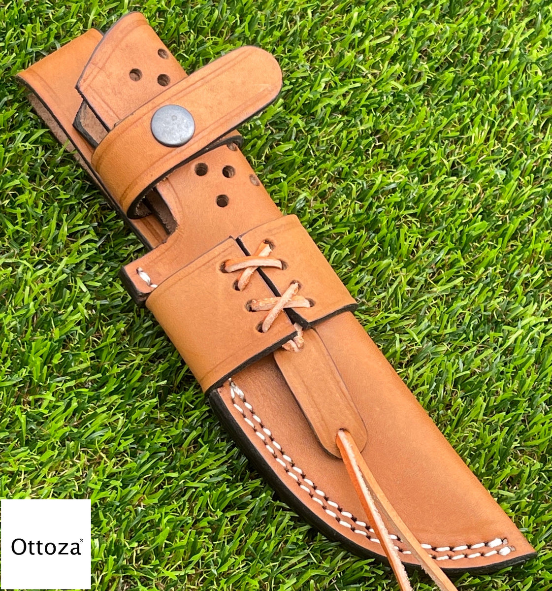 Ottoza Handmade Leather Knife Sheath SIDE DRAW Knife Sheath No334