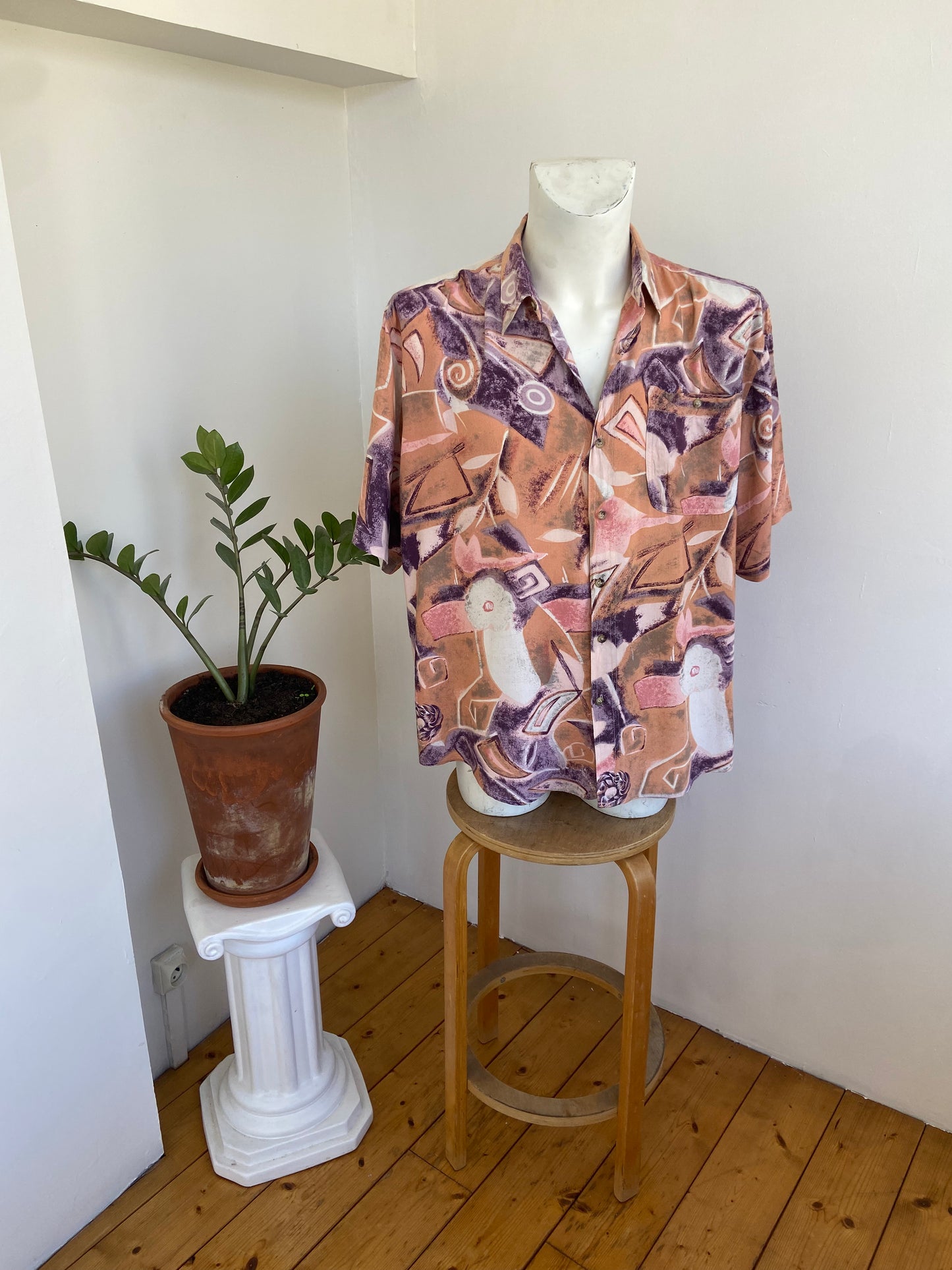 Chemise purple saumon