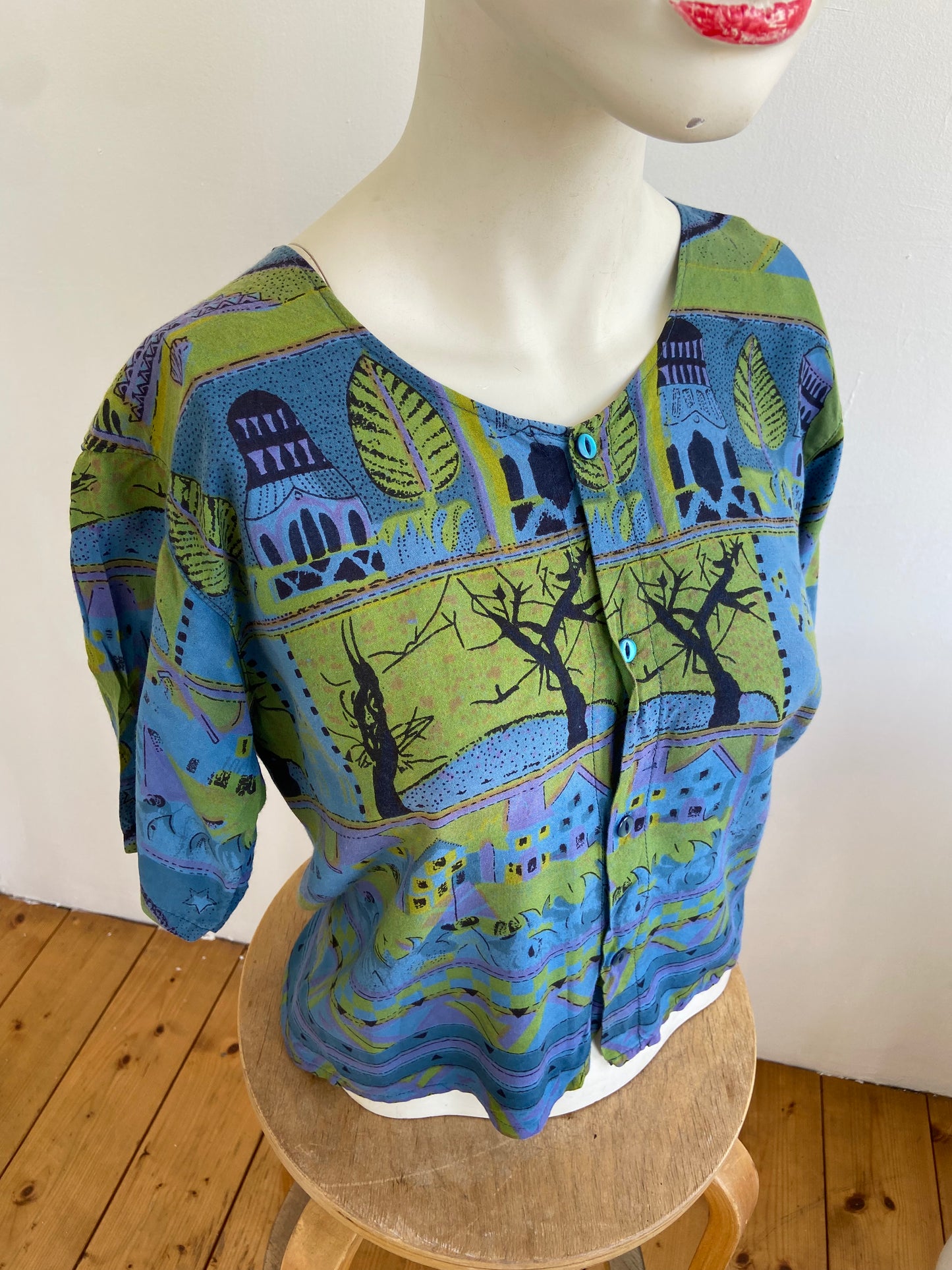 Chemise crop village