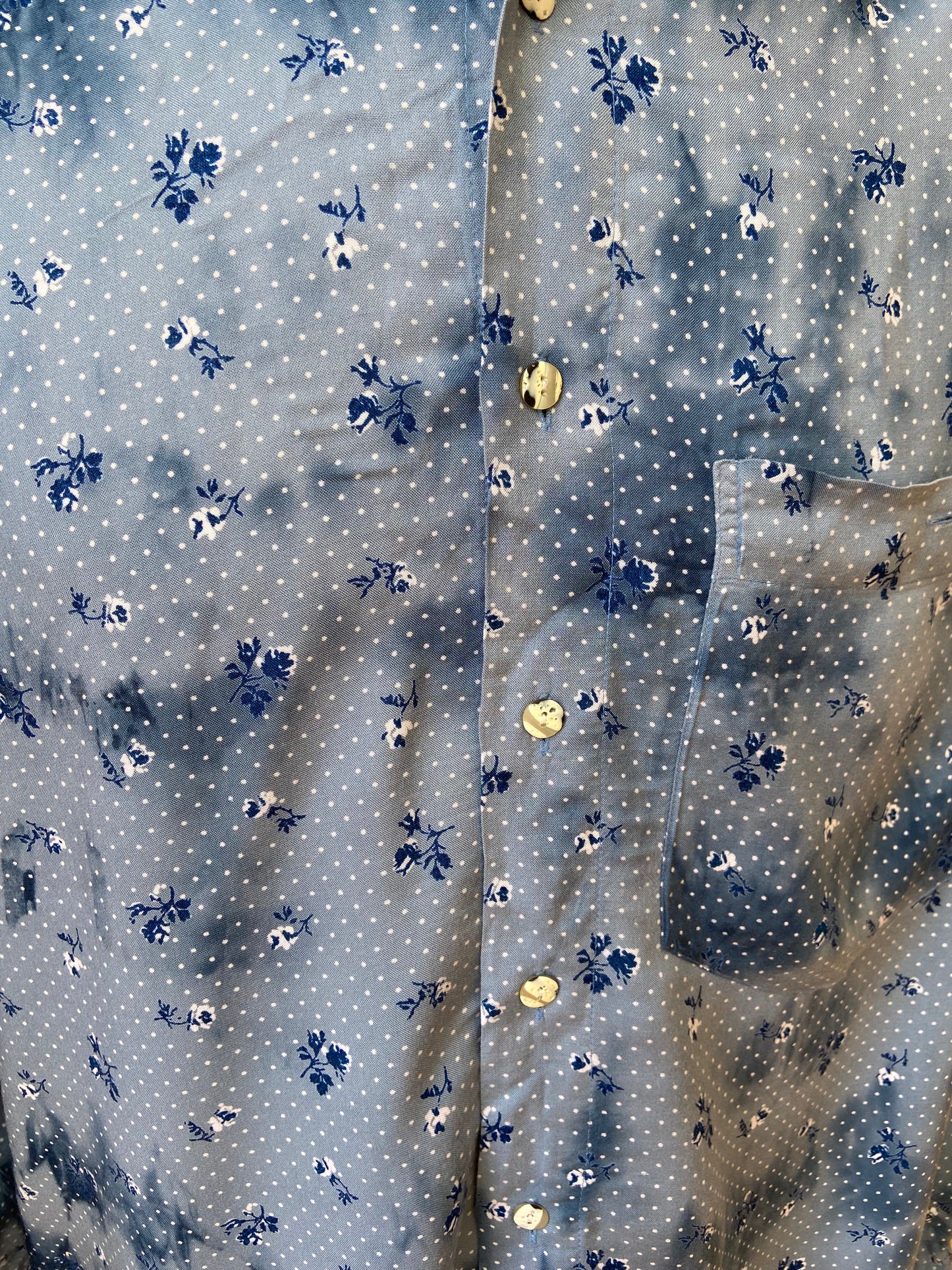 Chemise tie dye fleuri