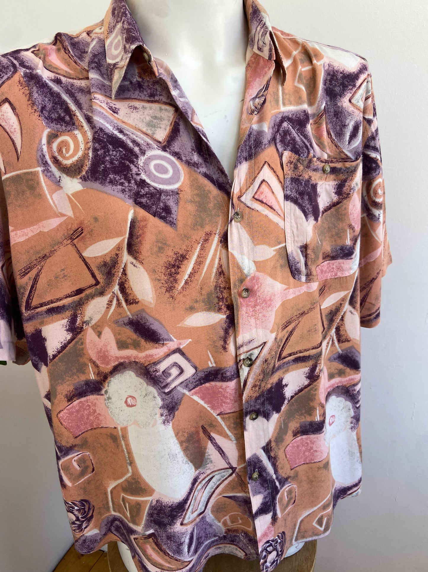 Chemise purple saumon