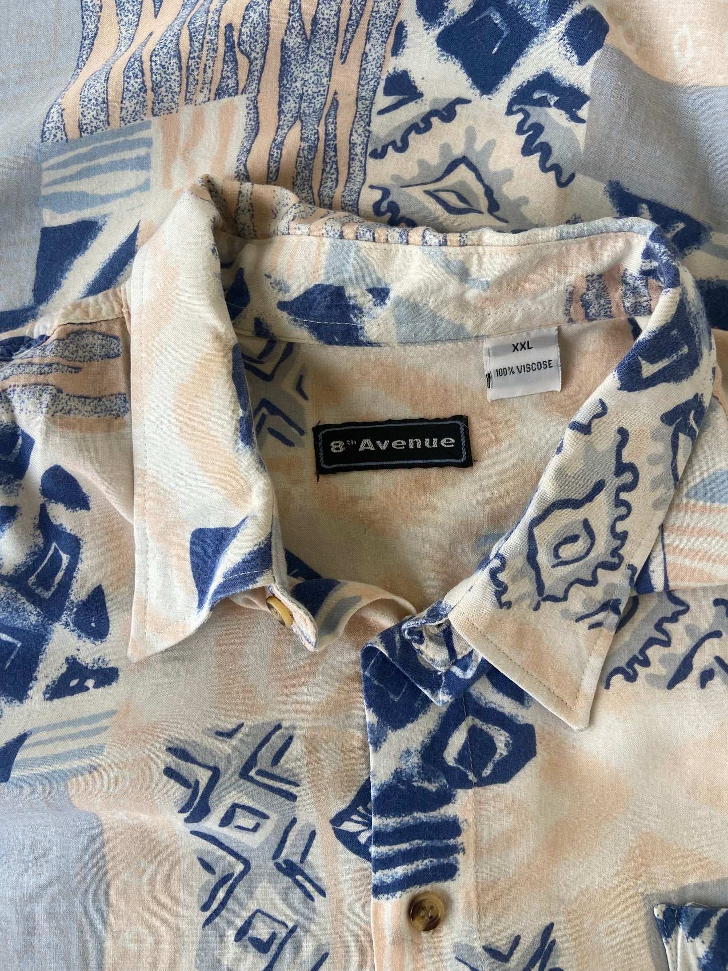 Chemise peach blue