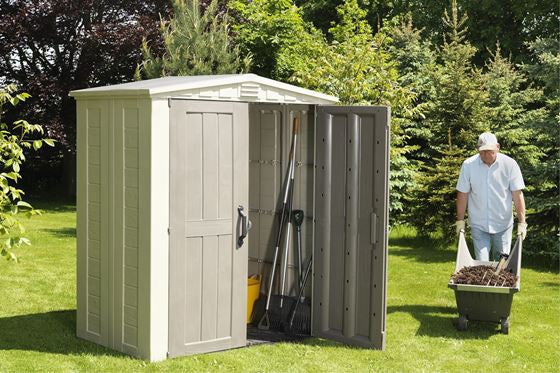 keter outdoor shed plastic waterproof storage factor 6 x 3 