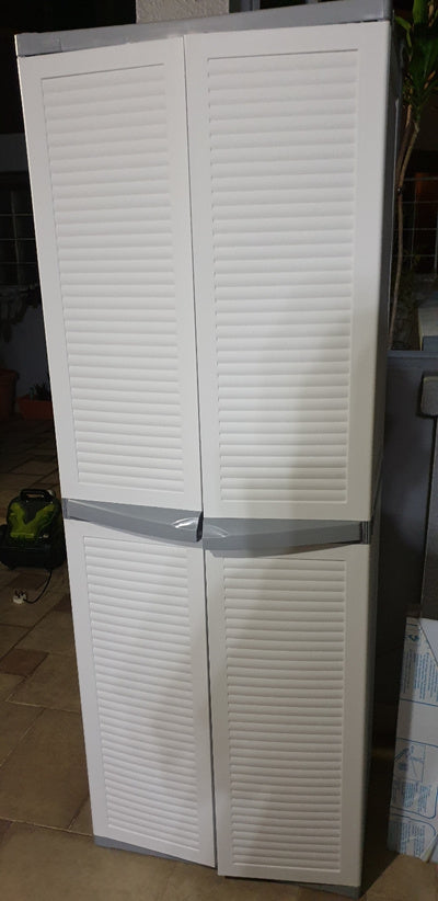 Keter Lourve Indoor Storage Plastic Cabinet