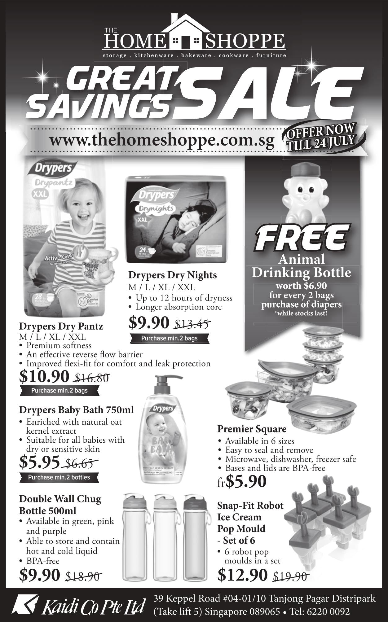 baby diapers fair sale drypers the home shoppe july 2016