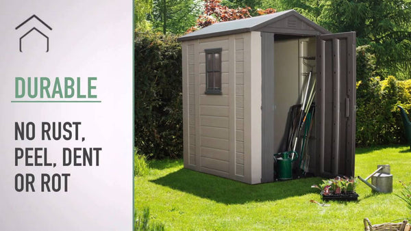 singapore plastic shed outdoor garden use waterproof sg keter