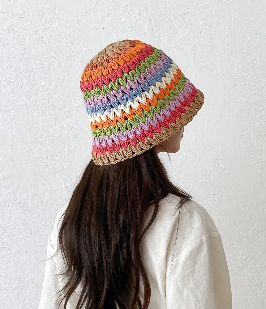 Sombrero Verano De Tipo Crochet - Multicolor – Eden